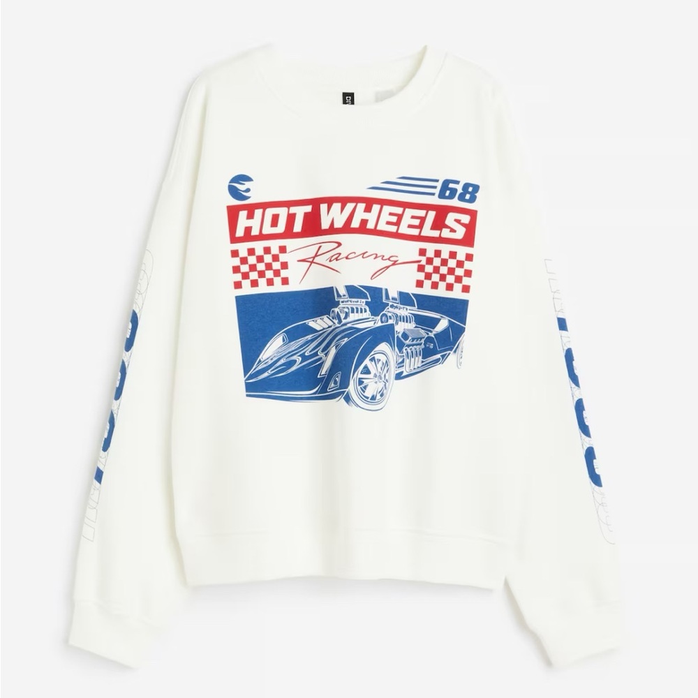 H&M Hot Wheels Racing Graphic Sweatshirt Size SMALL